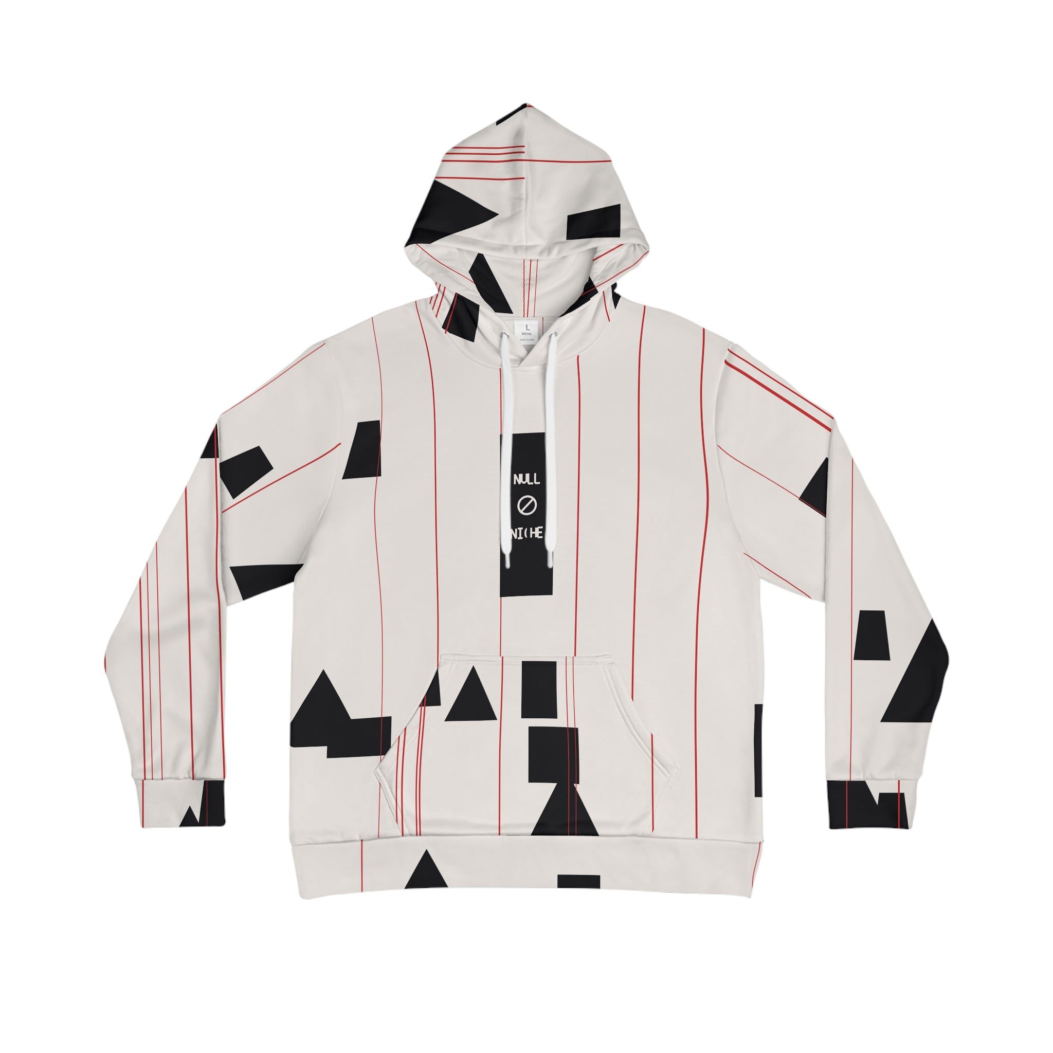 Architect of Dreams Hoodie — Sacred Geometry Unisex Cream & Red Hoodie