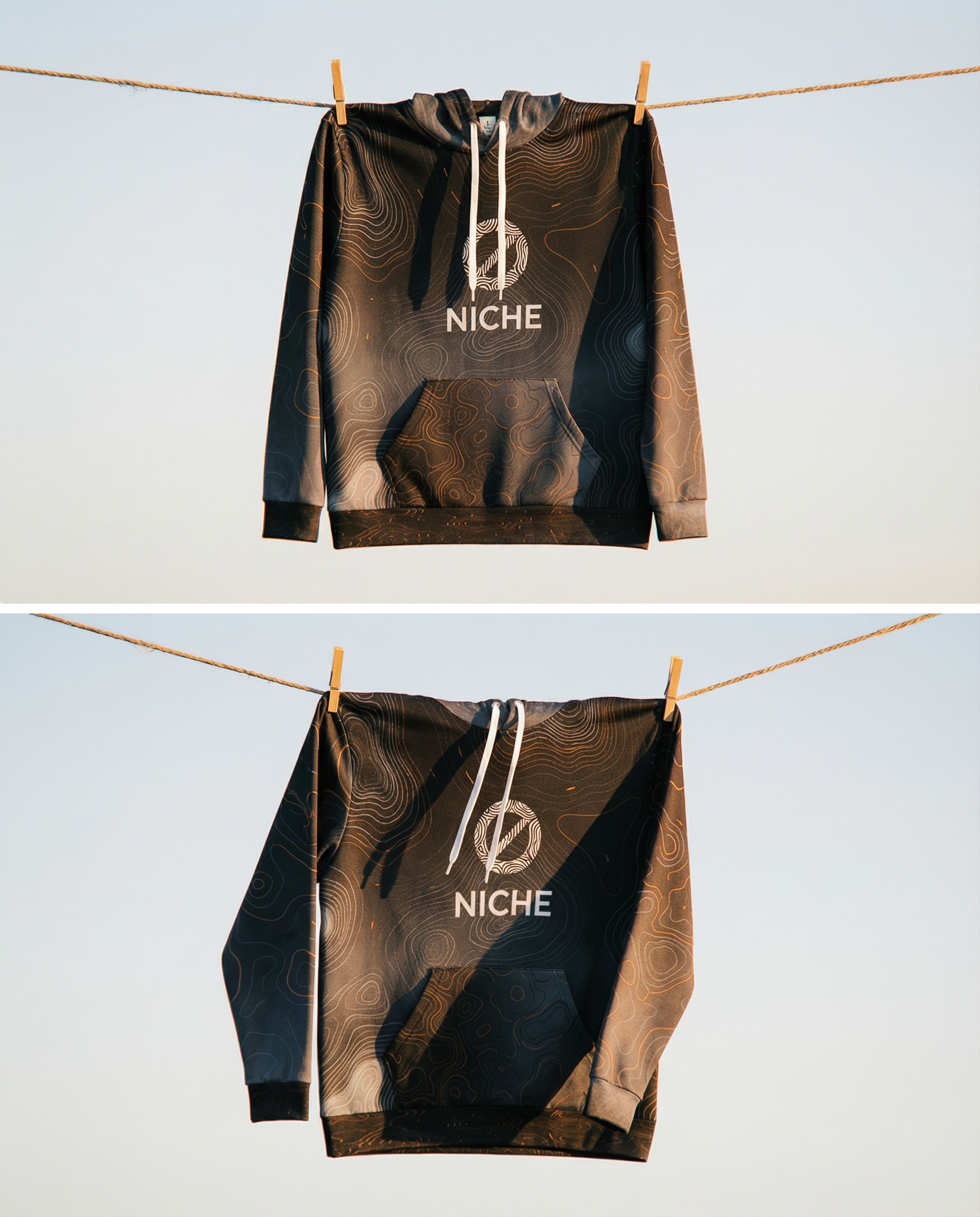 Dreamscape Cartographer Hoodie — Vintage Map Topography Unisex Hoodie