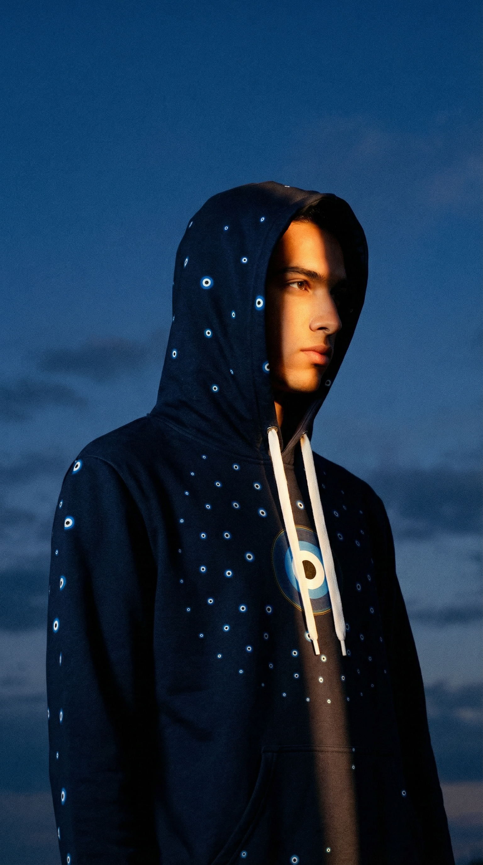 Guardian's Gaze Hoodie — Unisex Evil Eye Protection Celestial Hoodie