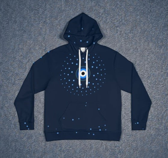Guardian's Gaze Hoodie — Unisex Evil Eye Protection Celestial Hoodie