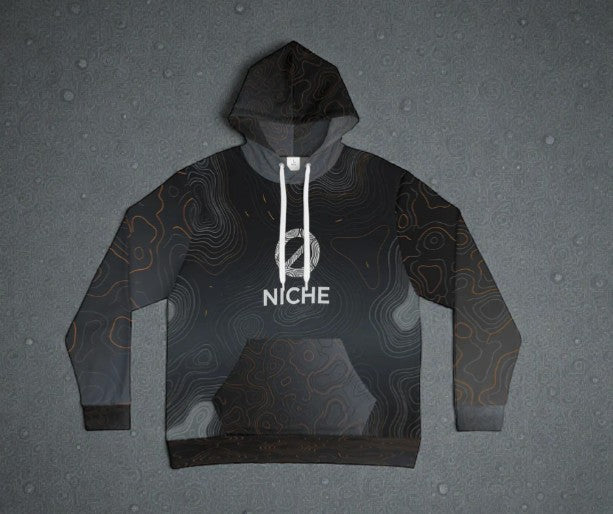 Dreamscape Cartographer Hoodie — Vintage Map Topography Unisex Hoodie